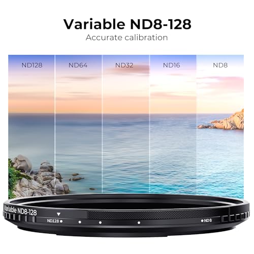 K&F CONCEPT 67mm Magnetic Variable ND Lens Filter ND8-ND128+Magnetic Ring - size: 67mm