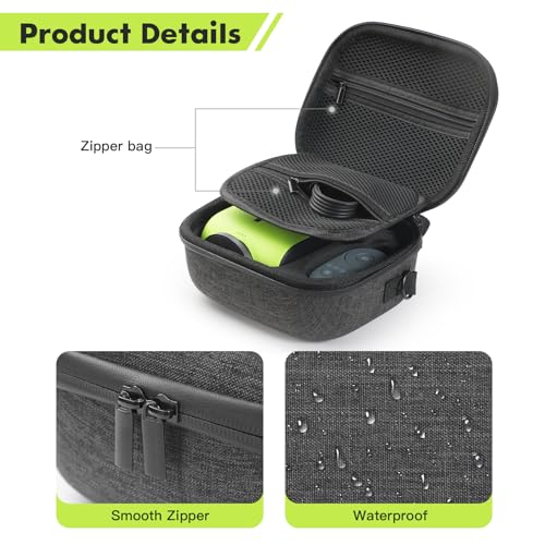 Hard Carrying Case Compatible with XbotGo, Portable Storage Carrier Case for Camera remote control and other accessories (Black)