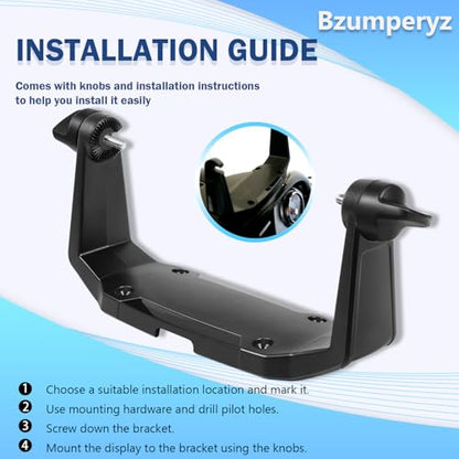 740146-1 Gimbal Bracket Mounting Bracket for Helix-7 Series Fish Finders All Models丨 Comes with Knobs &Mounting Screws丨Solid Hold - style: 740146-1