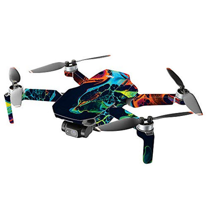 MightySkins Compatible with DJI Mini 2 Portable Drone - Color Splash | Protective, Durable, and Unique Vinyl Decal wrap Cover | Easy to Apply, Remove, and Change Styles | Made in The USA - color: Color Splash