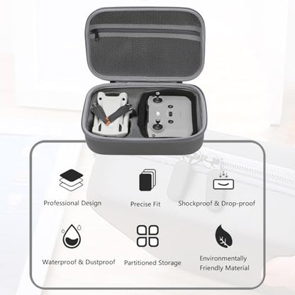 Storage Bag for Mini4 -Mini 4 Pro Drone Case Hard Shell Travel Carrying case Compatible with Mini 4 Pro, DJI RC 2/DJI RC-N2 Remote Controller & Accessories - color: DJI Mini 4 Pro-Grey
