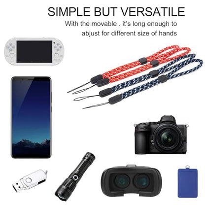 Honbay 4PCS Universal Adjustable Hand Wrist Strap Hand Lanyard Wristlet Wristband with Lock for Wii Remote Controller, Cell Phone, MP3, Digital Camera,etc