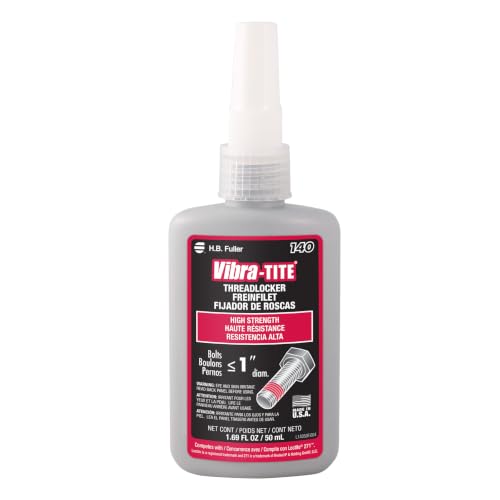 Vibra-TITE - 14050 140 Permanent High Strength Anaerobic Threadlocker, 50 ml Bottle, Red - size: 50 milliliters