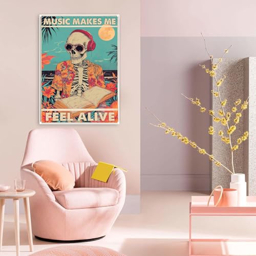 Skull Diamond Art Kits for Adults Funny Diamond Painting Kit for Beginner - color: DP03292
