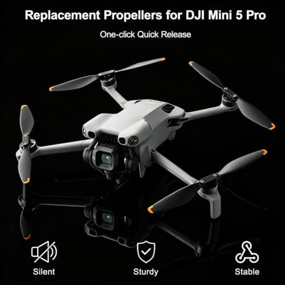 8 Pcs Propellers for DJI Mini 5 Pro, Mini 5 Drone Spares Blades Parts