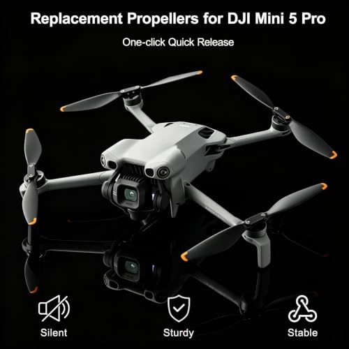 12 Pcs Propellers for DJI Mini 5 Pro, Mini 5 Drone Spares Blades Parts