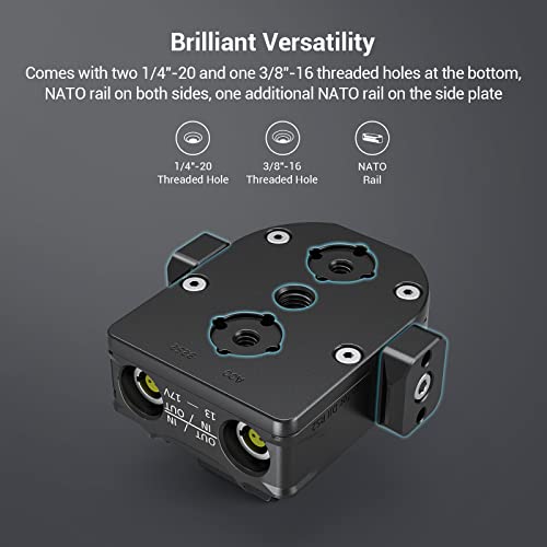 SMALLRIG Power Supply Base Plate for DJI RS 2/RS 3 Pro/RS 4 Pro/RS 5 Gimbal