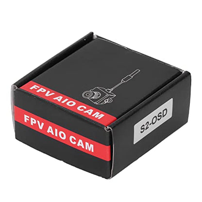 Micro FPV AIO Camera, 5.8G 40CH 25mW Switchable FPV Transmitter Mini FPV Micro AIO Camera, Radio Transmission Device for FPV Drone, FPV Indoor Racing