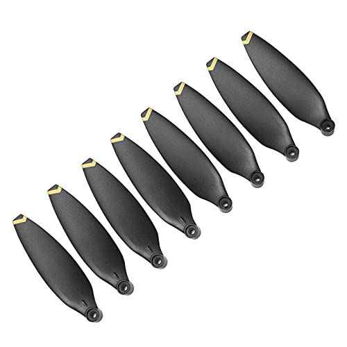 Mini Drone Propeller Set, Low Noise Drone Propeller, Dynamic Balance Test, Propeller Blades Replacement Accessories for X8 Mini, 8 Pieces/Set(Golden)