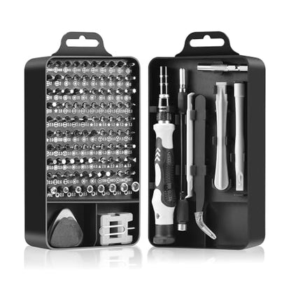 115-in-1 Precision Screwdriver Set, Electronics Drive Tool Kit Micro Magnetic Screwdriver with Flexible Shaft for Phone, Computer, Watch, Console, Eyeglass, Electronic, Tools Gift