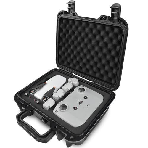 Lekufee Portable Travel Waterproof Hard Case for DJI Mini 4K/2 SE/2 and Other Accessories(CASE ONLY)