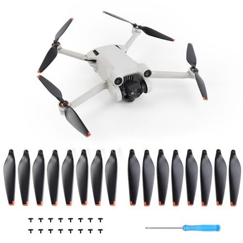 16Pcs Propellers Blades Replacement for DJI Mini 4 Pro/Mini 3 Pro, JISONCASE Low-Noise & Quick-Release Props Wings Compatible with DJI Mini 4 Pro/Mini 3 Pro Propeller Blade - color: 16pcs