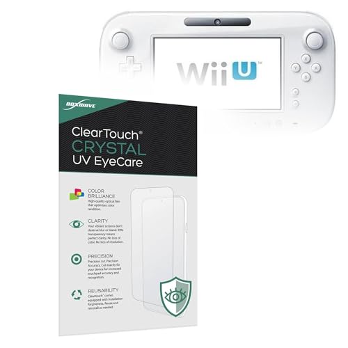 BoxWave Screen Protector Compatible with Nintendo Wii U Gamepad - ClearTouch Crystal Anti-UV EyeCare (2-Pack), Filters Out Harmful Blue Light Reduce Fatigue