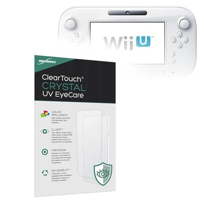 BoxWave Screen Protector Compatible with Nintendo Wii U Gamepad - ClearTouch Crystal Anti-UV EyeCare (2-Pack), Filters Out Harmful Blue Light Reduce Fatigue