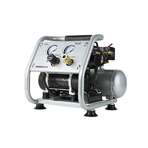 Metabo HPT Quiet Air Compressor, Portable 1 Gallon Oil-Free, EC28M
