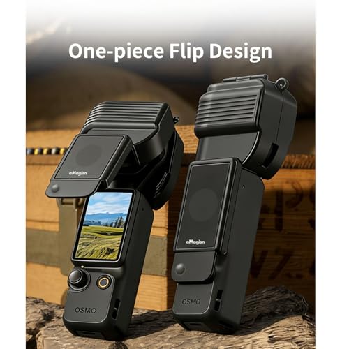 Gimbal Protector for DJI Osmo Pocket 4, Gimbal Cover Protective Hard Case Accessories for DJI Osmo Pocket 4, One-piece Flip, Anti-Scratch, Drop-Proof