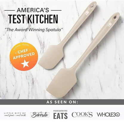 DI ORO Large Silicone Spatula - 600F Heat Resistant, Clay - color: Clay