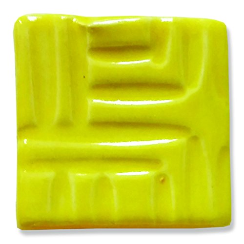 Speedball 002010 Stoneware Glaze, Bright Yellow, 16 oz - color: Bright Yellow