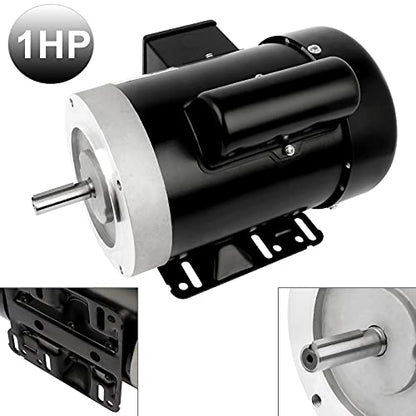 1HP General Electric Motor Single Phase 3450 RPM 115/230V 56C Frame CW/CCW - size: 1HP
