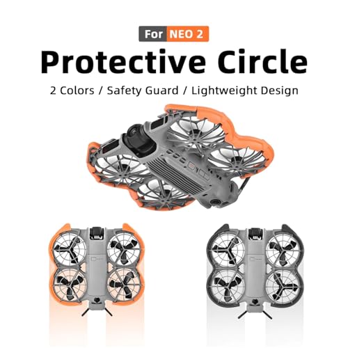 Neo 2 Propellers Guard Protector, Anti-Collision Blades Protective Cover Circle for DJI Neo 2 Drone Accessories TPE Crash Ring Lightweigh Bumper Quadcopter Improve Flight Safety(Dark Gray) - color: Dark Gray