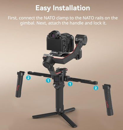 SMALLRIG Dual Handle Handgrip for DJI RS 5/ RS 4 /RS 4 Pro/RS 3/ RS 3 Pro - style: Handle