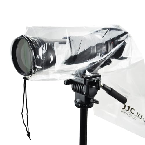 JJC Camera Rain Cover Sleeve for DSLR w/Lens up to 18", Waterproof, 2-Pack - color: 2-Pack