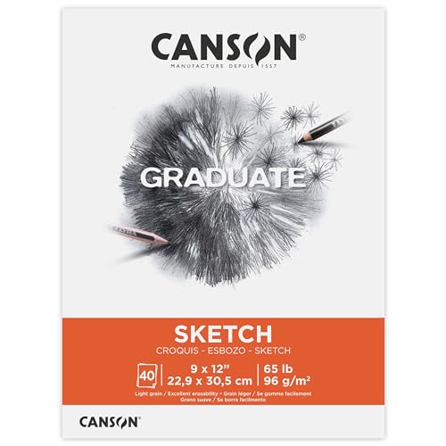 Canson Graduate Sketch Paper Pad, 9x12 in - size: 9x12 inch