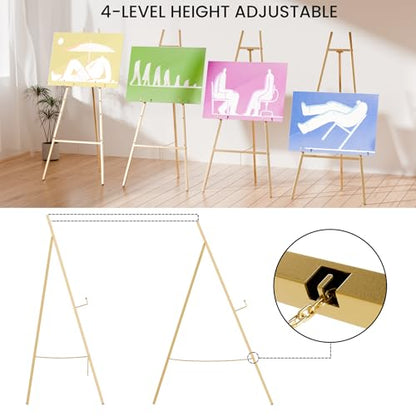 Gold Easel Stand for Sign, Wedding Sign