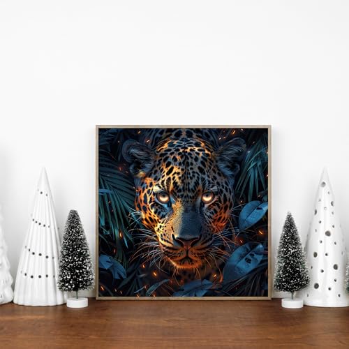 ILYUFO Diamond Art Kits for Adults Forest Leopard DIY Diamond Painting - color: Forest Leopard
