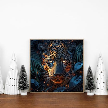 ILYUFO Diamond Art Kits for Adults Forest Leopard DIY Diamond Painting - color: Forest Leopard
