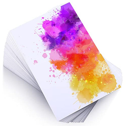 Spiareal 100 Sheets 4 x 6 Inch 100 Sheets Watercolor Paper Bulk 140 Lb - size: 4 x 6 Inch