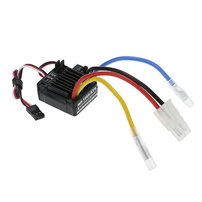 GoolRC 60A 2S-3S Brushed ESC Waterproof Electronic Speed Controller Replacement for 1/10 Tamiya Traxxas Redcat HSP HPI RC Car