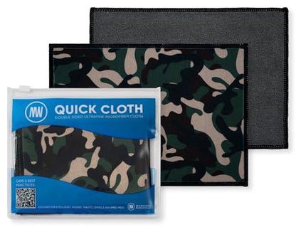 Microfiber Wholesale Quick Cloth Glasses Cleaning Cloths – 5x7 Camo 2-Pack - color: Camo, size: 5"x7"