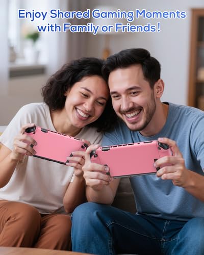 FYOUNG Switch 2 Case Pink, Slim Protective Hard Shell for Nintendo 2 - color: Solid Pink