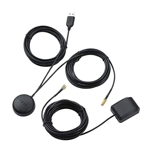 GPS Repeater Signal Booster Amplifier Signal Strength Active Antenna for Car/Trucks/Indoor Use, Gain 30 dB, with Magnetic Base and Waterproof