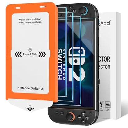 AACL 3 Pack for Nintendo Switch 2 2025 Screen Protector Glass [6.7"]