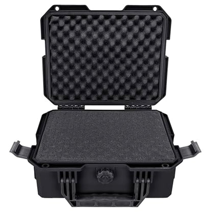 Eylar 13.8" Intact Series Compact Hard Camera Case, Lightweight and Durable Stacker Design with Foam - color: Black