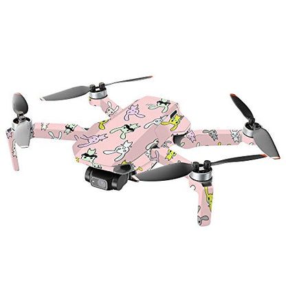 MightySkins Compatible With DJI Mini 2 Portable Drone - Bunny Bunches | Protective, Durable, and Unique Vinyl Decal wrap cover | Easy To Apply, Remove, and Change Styles | Made in the USA - color: Bunny Bunches
