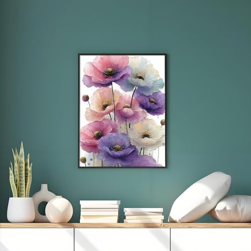 XIYOUVIGOR Diamond Painting Kits, Colorful Flowers Diamond Art Kit - color: Colorful Flowers