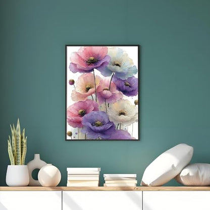 XIYOUVIGOR Diamond Painting Kits, Colorful Flowers Diamond Art Kit - color: Colorful Flowers