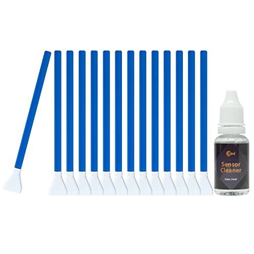 UES APS-C Camera Sensor Cleaning Kit (14 x 16mm Swabs + 15ml Solution)