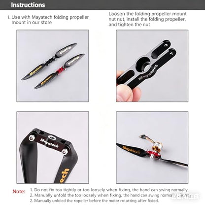 Folding Propeller Holder 6mm Adapter Thread Shaft for RC Airplane DIY Multi Helicopter