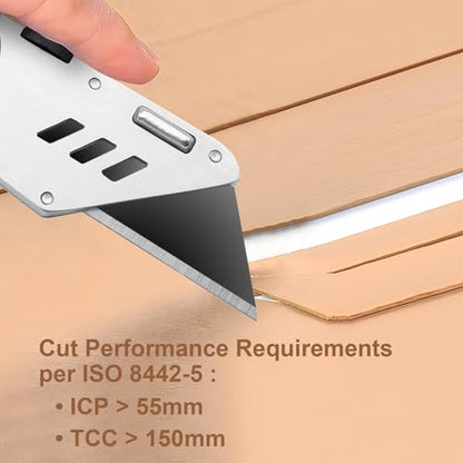 Vickay 30 Pack Utility Knife Blades, SK5 Box Cutter Blades, Razor Blades - color: Black, size: 30 Pack