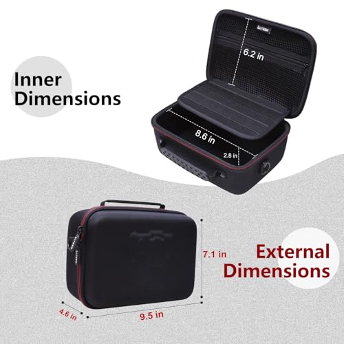 LTGEM Hard EVA Case with Three-layer Custom Foam, 9.5 x 7.1 x 4.6 Inch