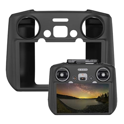 Air 3S Silicone Protective Cover Case for DJI RC 2, Durable Sleeve Compatible for DJI Mini 4 Pro, Air 3, Neo, and Flip Fly More Combo Controller Accessories (Black)