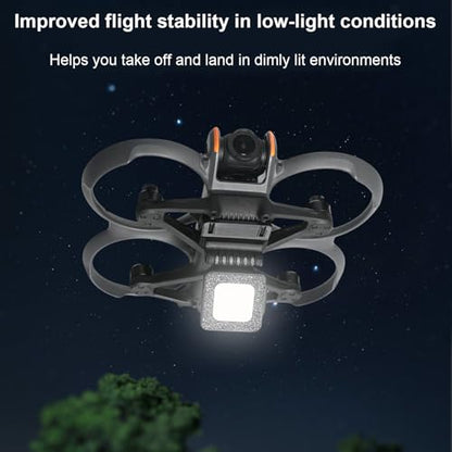 Rechargeable Night Flying Light for DJI AVATA 2, LED Navigation Light with 3-Mode& 180° Adjustment Night Flights Drone Protection Safety Flight
