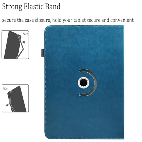 Universal 10 10.1 11 Inch Android Tablet Case Cover for 9.6-11 Inch Tablet - color: Peacock Blue