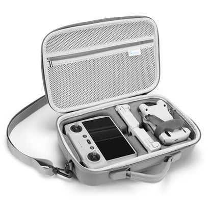 Skyreat Mini 3 / 3 Pro Case RC,Compact Small PU Waterproof Carrying Case with Shoulder for DJI Mini 3/3 Pro Drone and Battery Accessories