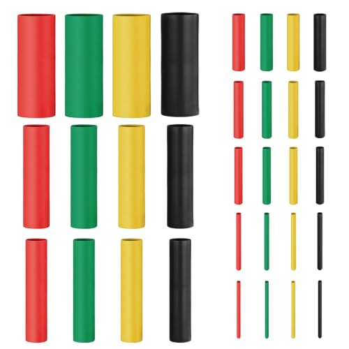 Chanzon 340Pcs 8 Sizes Heat Shrink Tubing Kit 2:1 4 Colors Length 1.5" 3" - color: 2.MultiColor