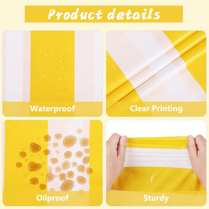 Kesfey Yellow Striped Tablecloth Picnic Vertical Stripe Table Cover 3 Packs - color: Yellow Verticall Striped